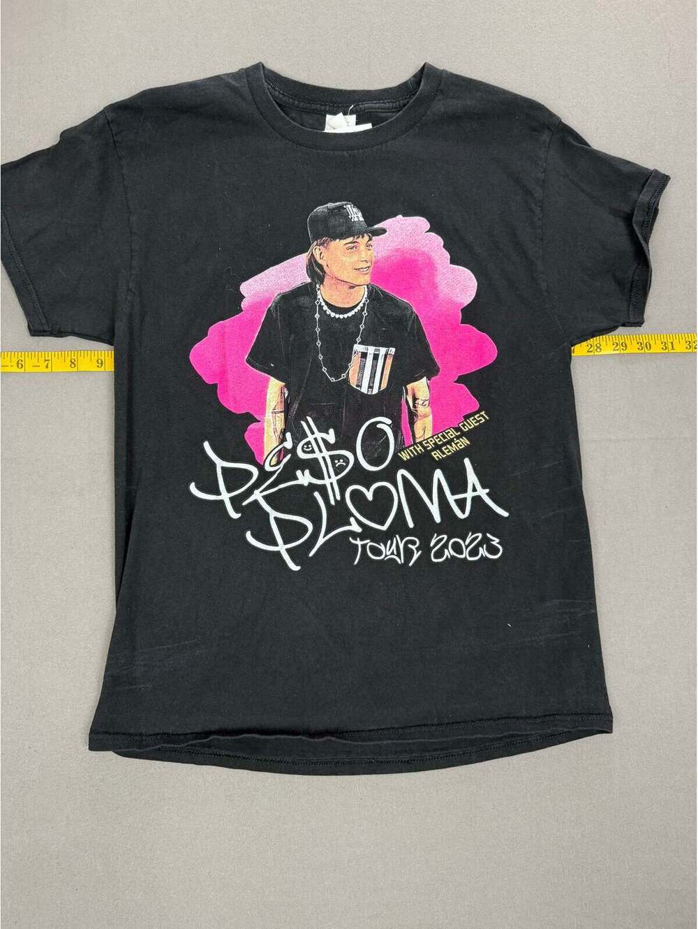 Peso Pluma 2023 Tour Black Graphic T-Shirt